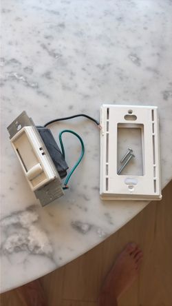 White Dimmer Plate Light Switch