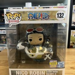 NEW IN HAND LE Nico Robin w/ Mini Merry II Funko Pop RIDES #132 One Piece Anime