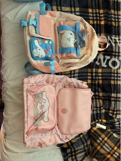 Lot of SANRIO Cinnamoroll BACKPACKS—back to school—