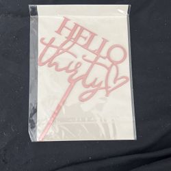 30th Bday Cake Toppers 