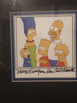 Homer Simpson voice Dan Castellenetta signed