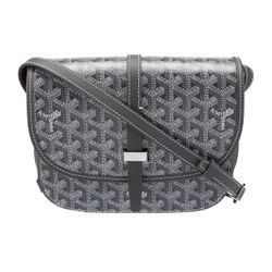 Belvedere PM Bag - Grey Canvas & Leather Crossbody - Unisex