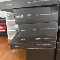 Brand New Hexclad Pots and Pans 