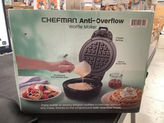 CHEFMAN Anti-Overflow Belgian Waffle Maker