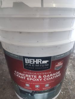 5 Gallons Concrete & Garage Floor Gray Paint 