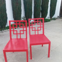 Red Oriental Chairs!