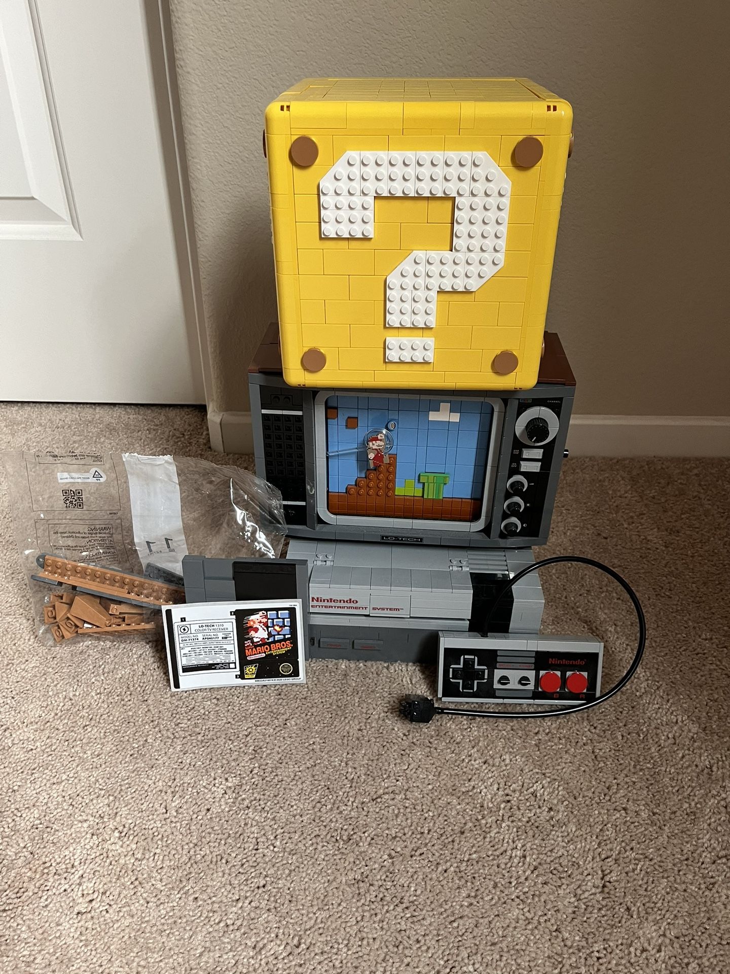 Lego Nintendo NES Set Mario Question Block Retired 