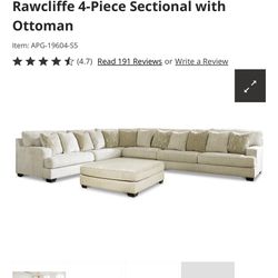 4-Piece Sectional with Ottoman