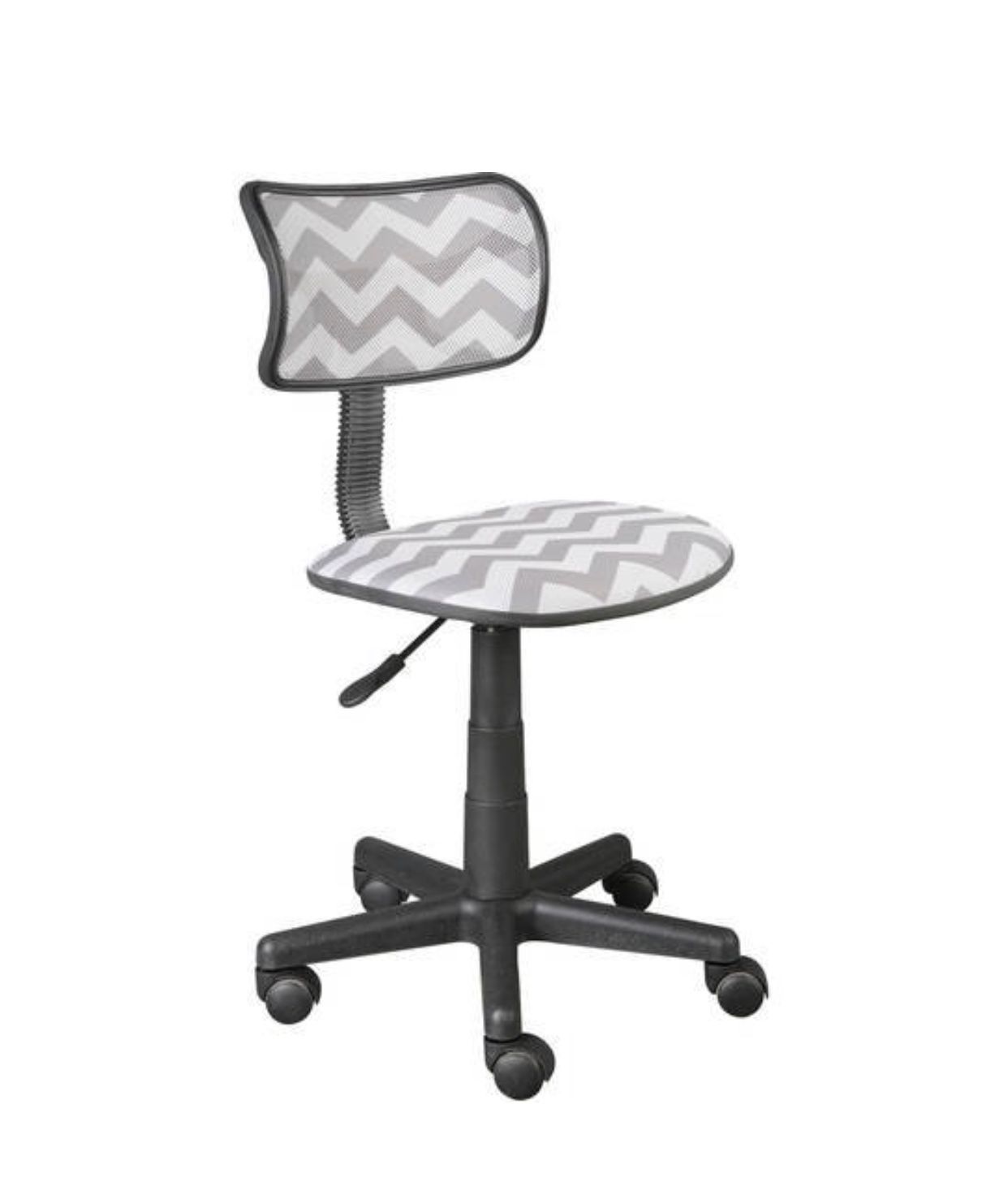 Urban Shop Swivel Mesh Office Chair, Gray chevron Color