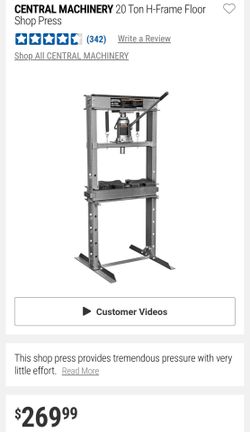 Pittsburgh 20 ton press