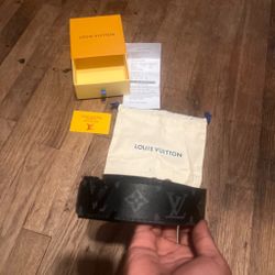 Louis Vuitton Monogram Eclipse Belt