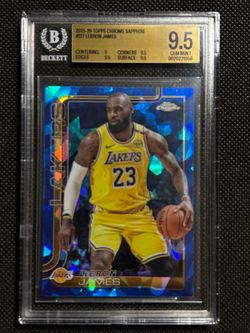 2025 Topps Chrome Sapphire LeBron James #127 BGS 9.5 Gem Mint Lakers