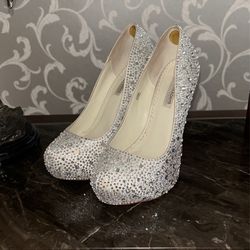Designer bling heels