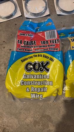 I have fence repair wire one is 14 gauge 100 feet the other 16 gauge 200 feet