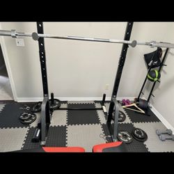 Body Champ Power Rack System with Olympic Weight Plate Storage