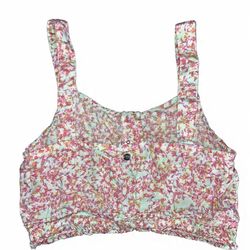 roxy floral crop top
