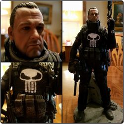 ARTS FIGURES “THE PUNISHER” custom made insignia. tasked out his gear to and weapons to make him look more real. I also