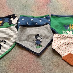 Baby Boy Mickey Bibs 