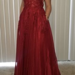Red prom dress