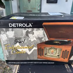 🎶 Detrola 5-in-1 Vintage Style