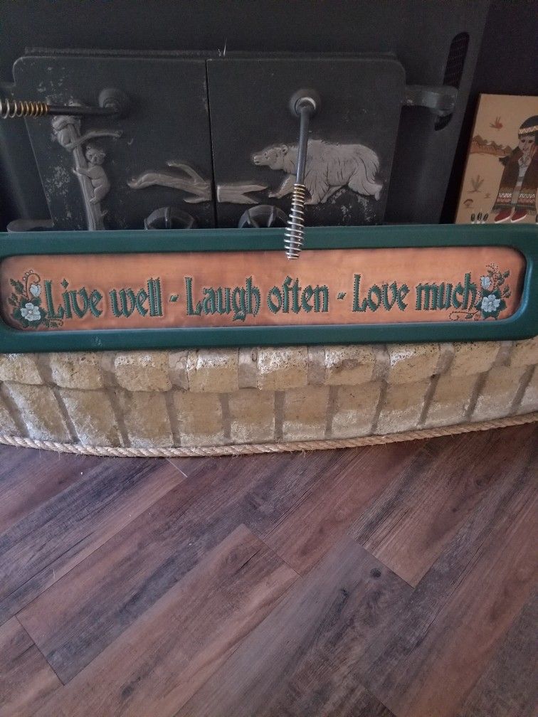 Copper & Wood Sign