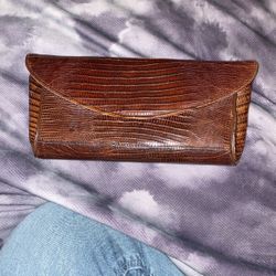 Lizzard Leather Clutch 