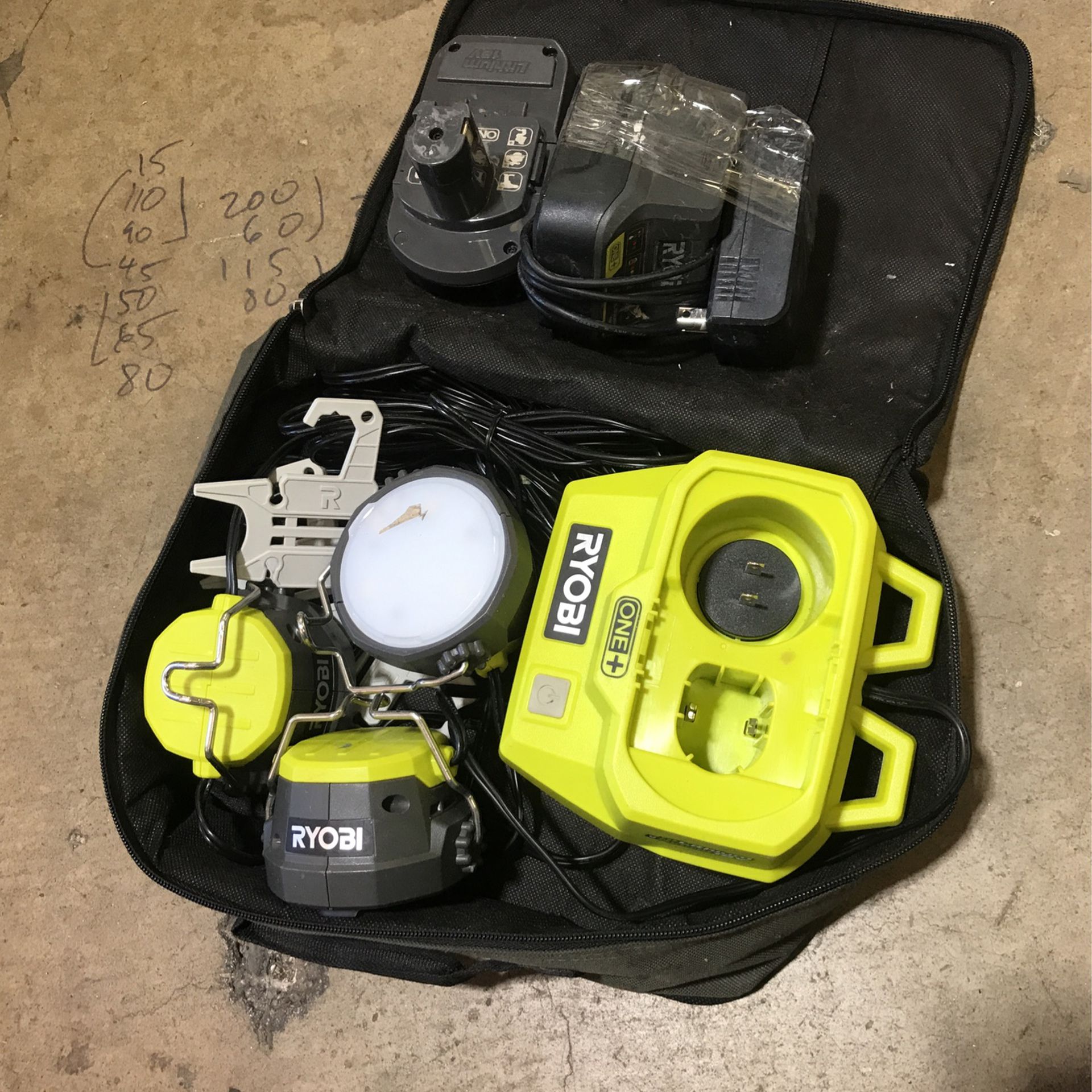 Ryobi Light With Battery And Charger
