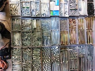 Huge Hillman fasteners inventory, hardened stainless must see