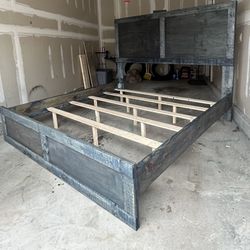 KING SIZE BED FRAME “midnight blue”