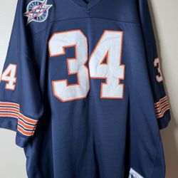 Chicago Bears Walter Payton #34 Mitchell & Ness Throwback Jersey – Super Bowl Patch 