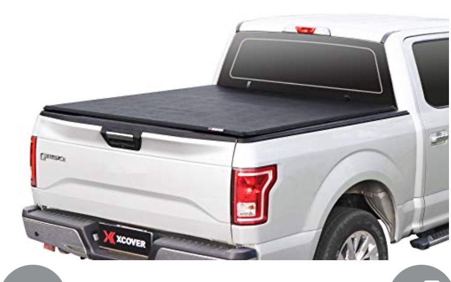 XCOVER Soft Locking Roll Up Truck Bed Tonneau Cover, Compatible with 2015-2025 F150, 2022-2025 F150 Lightning Pickup 5.6 Ft Bed