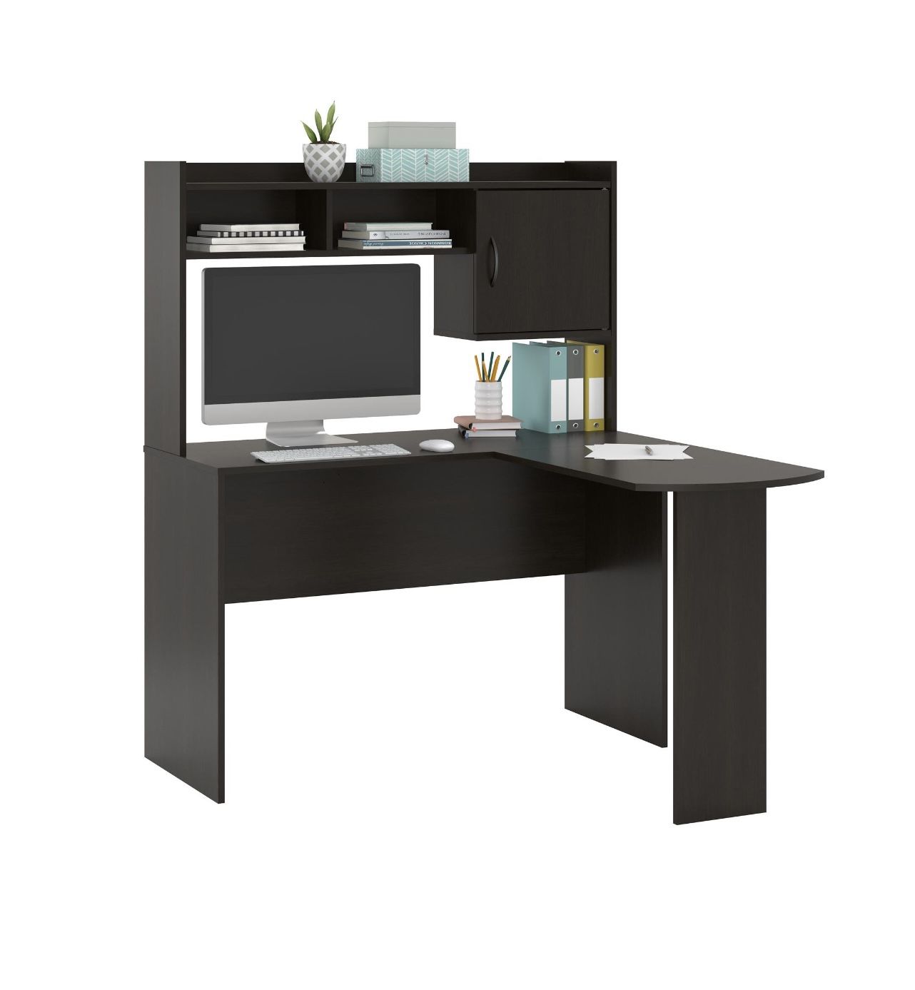 CORNER DESK (Mainstays, Espresso Brown)