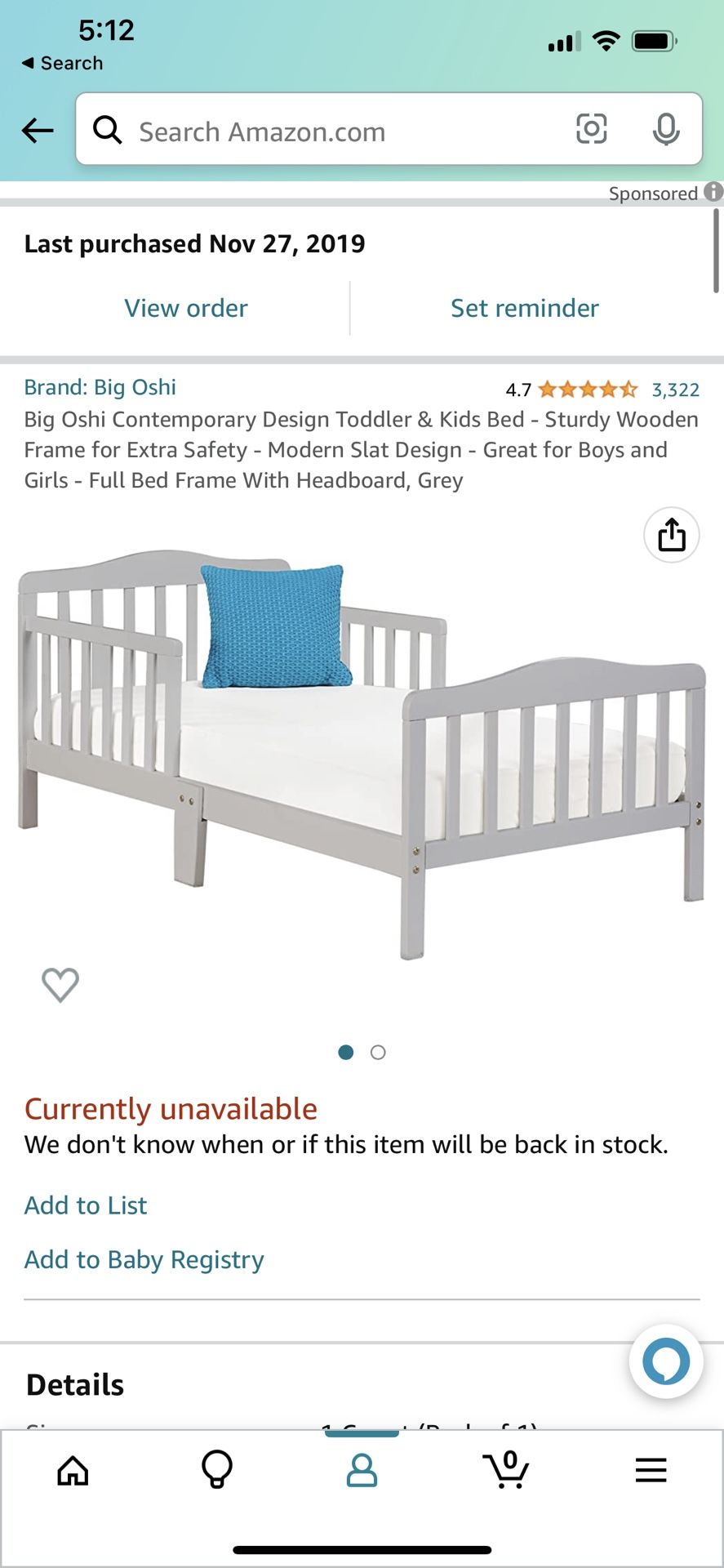 Toddler & Kids Bed