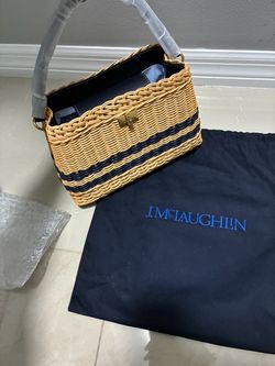 J. McLaughlin Wicker Basket Handbag
