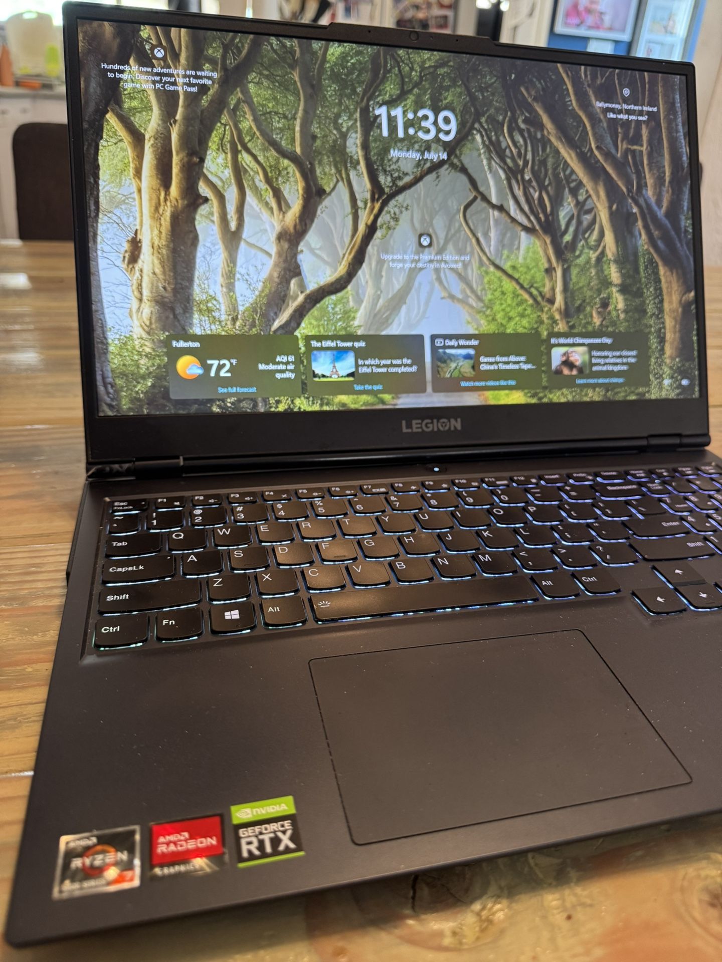 Lenovo legion 5 Gaming laptop 15.6” Screen