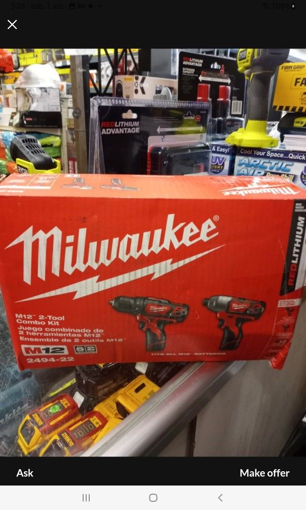 MILWAUKEE M12 2 - TOOL COMBO KIT