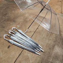 Clear Plastic Umbrellas 