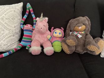 Stuffed animals in need of loving home