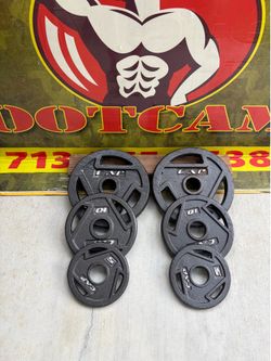 CAP   Olympic Barbell Grip Weight Plates $80
