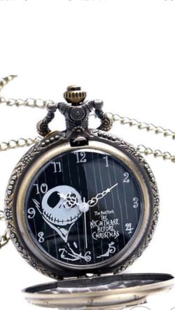 Nightmare Before Christmas Pendant Pocket Watch