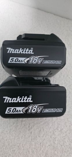 Makita 18V 5.0Ah Lithium-Ion Battery Pack x2