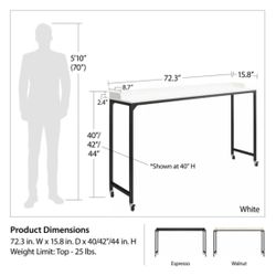 Adjustable Overbed Desk $100