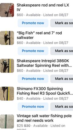 Fishing Poles And Reels 