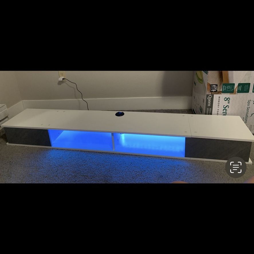 Floating 70 inch TV Stand with LED Lights