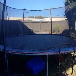 Large Trampoline Needs Cleaning