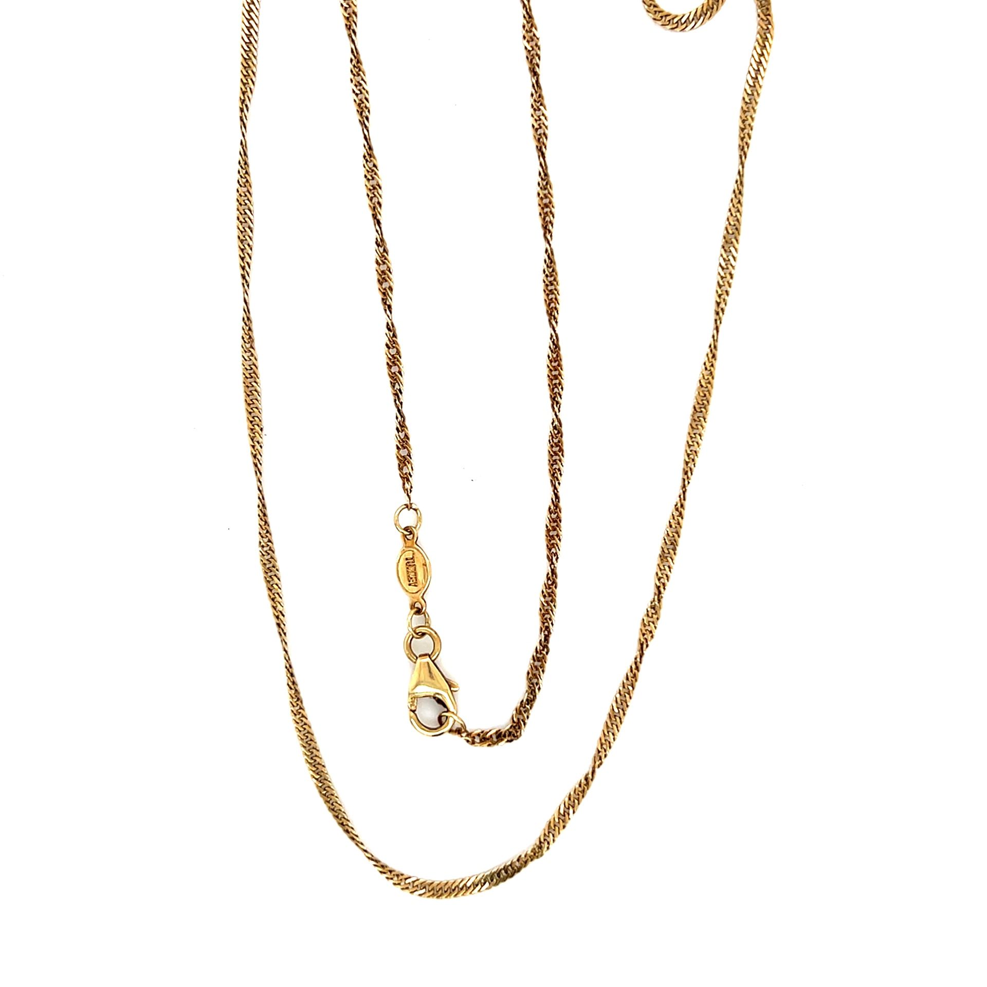 14k Gold Twisted Chain