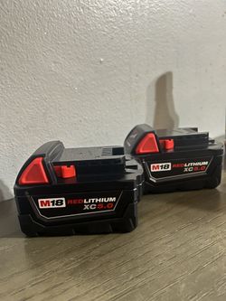 Milwaukee M18 Batteries 5.0 