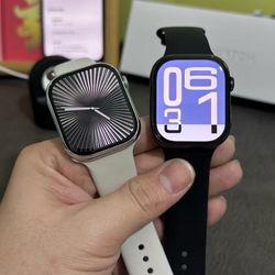  Apple Watch Series 10 44mm+ New Rubber Wrist Band + All Accessories + Working Applecare