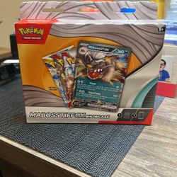 Pokémon TCG Mabosstiff ex Showcase Box with Promo Card & 3 Booster Packs