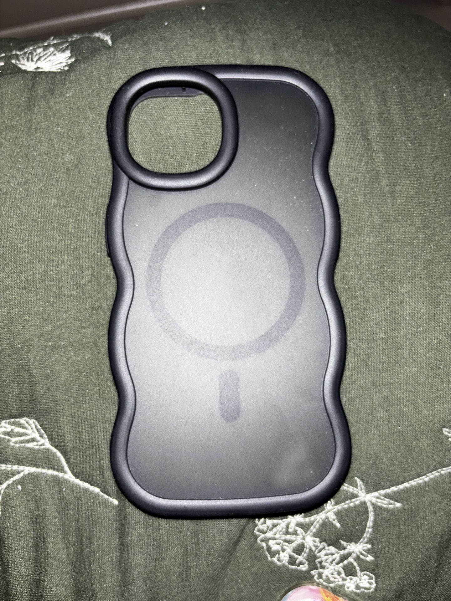 Black Scalloped Phone Case